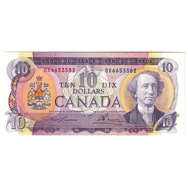 BC-49c 1971 Canada $10 Lawson-Bouey, DX, AU-UNC For Sale