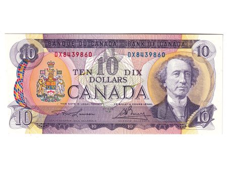 BC-49c 1971 Canada $10 Lawson-Bouey, DX, AU For Sale