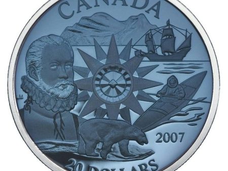 RDC 2007 Canada $20 International Polar Year Sterling Silver Plasma (Scuffed Capsule) For Sale