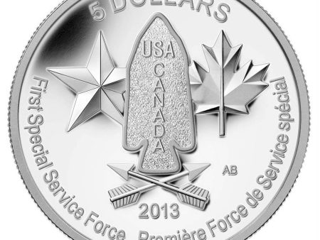 RDC 2013 Canada $5 Devil s Brigade Fine Silver Coin (No Tax) Impaired Sale