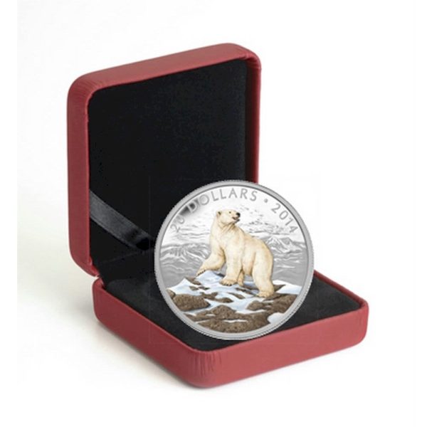 2014 Canada $20 Iconic Polar Bear Fine Silver Coin (TAX Exempt) on Sale