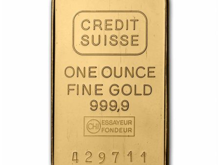 (LPO) Credit Suisse 1oz 9999 Fine Gold Bar (TAX Exempt). NO Credit Card, Paypal Sale