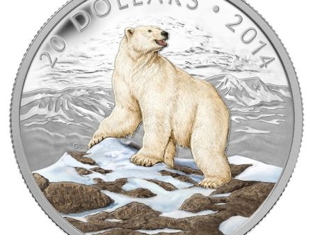 2014 Canada $20 Iconic Polar Bear Fine Silver Coin (TAX Exempt) on Sale