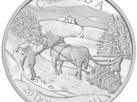 RDC 2011 Canada $20 Winter Scene Sterling Silver Coin (Impaired) Supply