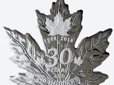 2018 Canada $20 30th Anniversary of the Silver Maple Leaf Shaped Pure Silver (No Tax) Online