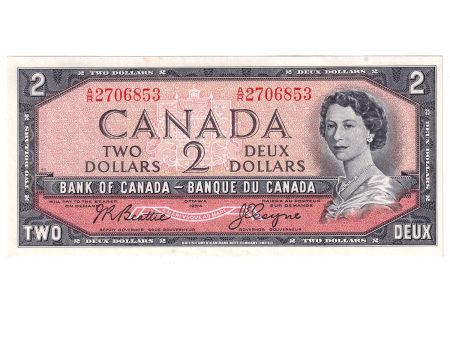 BC-38a 1954 Canada $2 Beattie-Coyne, A R, AU-UNC Fashion