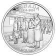 RDC 2014 Canada $1 100th Anniversary of the Declaration of WWI BU (No Tax) Writing on Sleeve on Sale