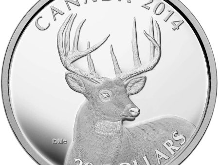 RDC 2014 Canada $20 White-Tailed Deer - Portrait Fine Silver (No Tax) Issues Supply