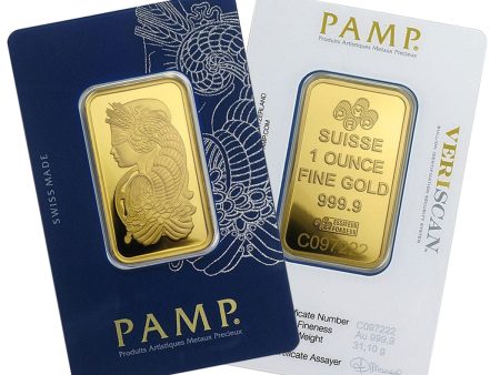 (LPO) PAMP Suisse Lady Fortuna 1oz. Gold Bar (TAX Exempt) Package Scratched - NO Credit Card, Paypal. Online