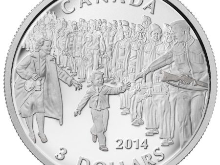 RDC 2014 Canada $3  Wait for Me, Daddy  Fine Silver (No Tax) Issues on Sale