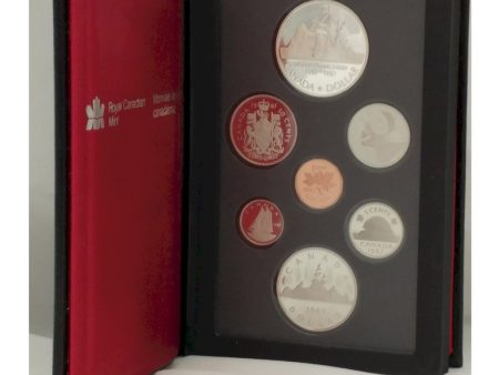 RDC 1987 Canada Davis  North West Passage Anniversary Proof Double Dollar Set (silver $1 toned) Online