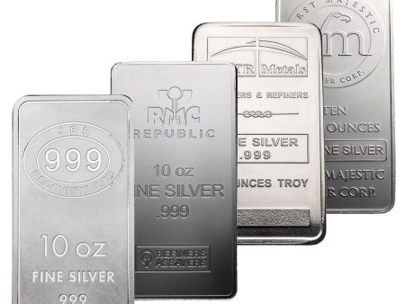 (LPO) Various 10oz. Silver Bars .999 Fine (TAX exempt) Issues - NO Credit Card, Paypal. Supply