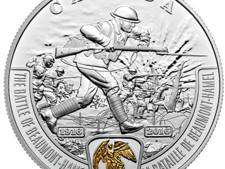 RDC 2016 Canada $20 WWI Battlefront - Battle of Beaumont-Hamel (No Tax) Toned Online Hot Sale