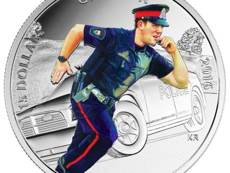 RDC 2016 Canada $15 National Heroes - Police Fine Silver (No Tax) impaired on Sale