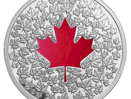 RDC 2013 Canada $20 Maple Leaf Impression (Red Enamel) Silver (No Tax) Damaged Sleeve Cheap