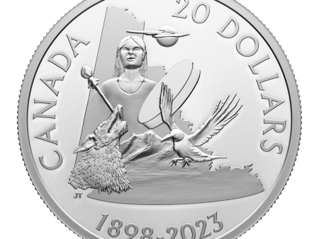 RDC 2023 Canada $20 125th Anniversary of Yukon Fine Silver (No Tax) scuffed capsule on Sale