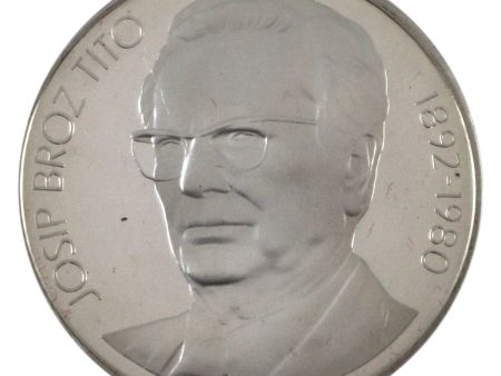 Yugoslavia 1980 1,000 Dinara Josip Broz Tito Silver Coin in Case (Issues) Sale