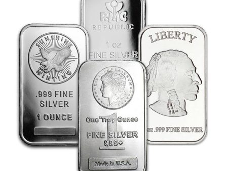 (LPO) MIXED 1oz. Silver Bars .999 Fine (TAX exempt) Issues - NO Credit Card, Paypal. Online now