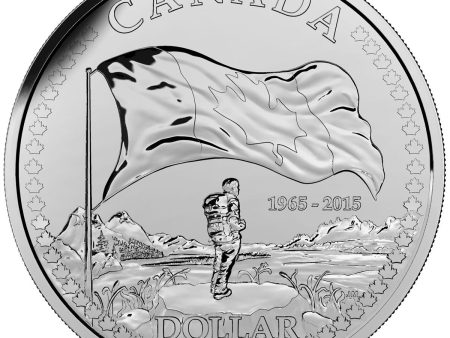 RDC 2015 Canada $1 50th Anniversary Flag BU Dollar (No Tax) impaired Hot on Sale