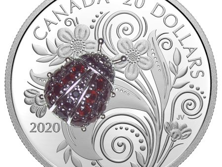 RDC 2020 Canada $20 Bejeweled Bugs - Ladybug Fine Silver (scratched capsule) Online Sale