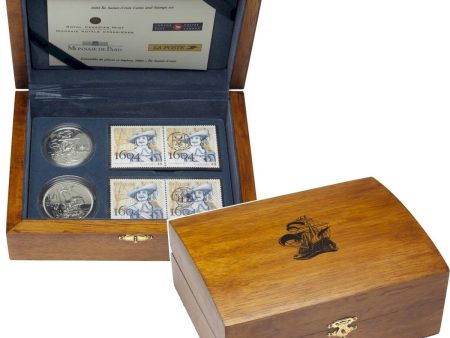 RDC 2004 Canada Ile Sainte-Croix Coin and Stamp Set (Outer Sleeve Bent) Discount