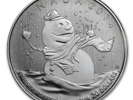 2014 Canada $20 for $20 Snowman Fine Silver (No Tax) Capsule Only Online Hot Sale