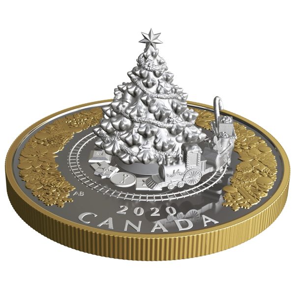 2020 Canada $50 Christmas Train Fine Silver Coin Online