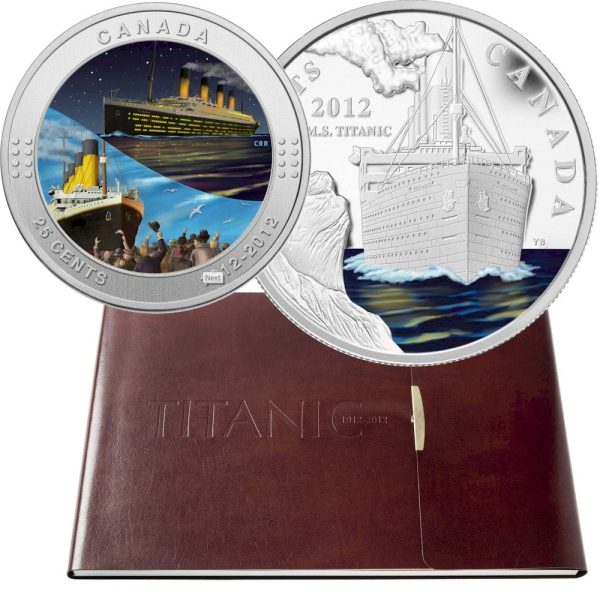 RDC 2012 Canada Titanic 2-Coin and Stamp Collector s Set (1912-2012) Outer Sleeve Bent Supply