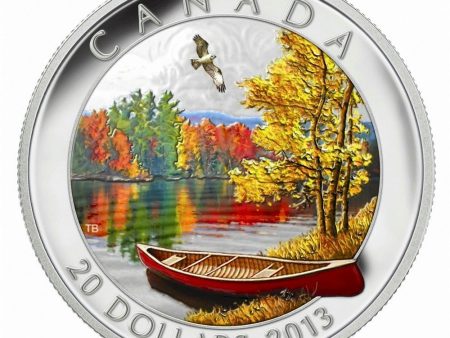 RDC 2013 Canada $20 Autumn Bliss Fine Silver Coin (No Tax) Coin is Scratched Online Sale