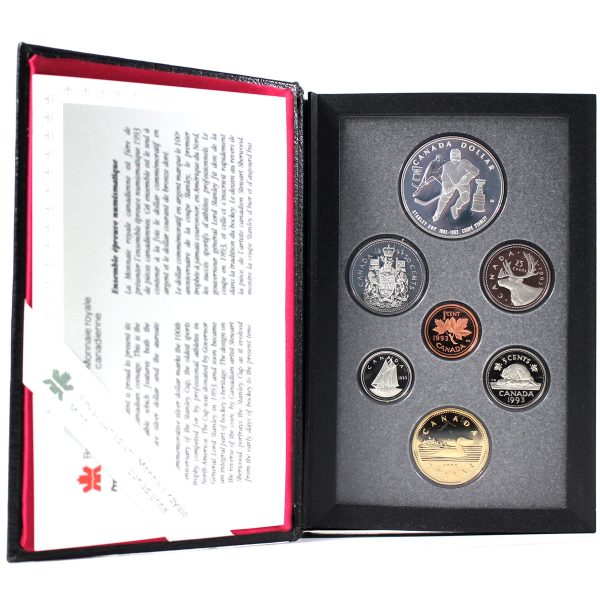 RDC 1993 Canada Stanley Cup 100th Anniversary Proof Double Dollar Set (Silver $1 toned) Discount