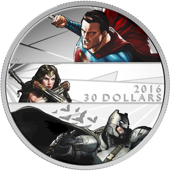 RDC 2016 Canada $30 Batman VS Superman Dawn of Justice Silver (No Tax) scratch Online