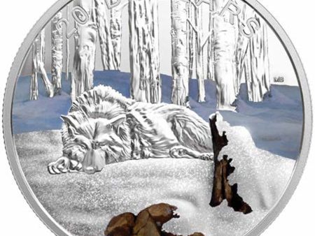 RDC 2017 Canada $20 Glistening North - The Arctic Wolf Silver (No Tax) Issues on Sale