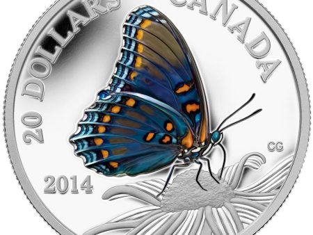 RDC 2014 $20 Butterflies of Canada - Red-Spotted Purple (No Tax) Impaired For Sale