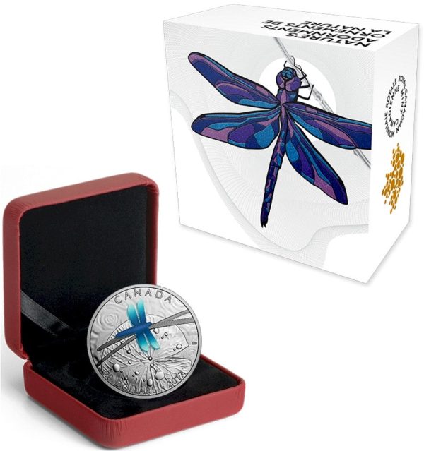 2017 Canada $20 Nature s Adornments - Dragonfly Fine Silver Coin Supply