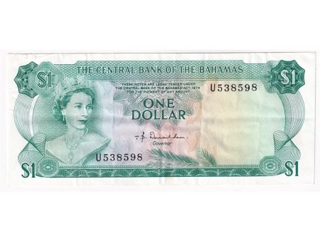 Bahamas Note, 1974 1 Dollar, Pick #35a, EF For Discount