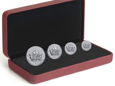 RDC 2017 Canada Maple Leaf Tribute Silver Fractional Set (No Tax) Impaired For Discount